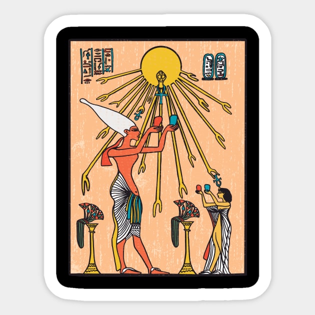 Aten - Ancient Egypt design Sticker by Anonic